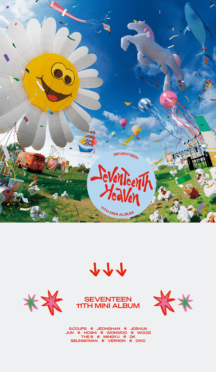 SEVENTEEN 11th Mini Album 'SEVENTEENTH HEAVEN' (Random) - Night Apple Kpop