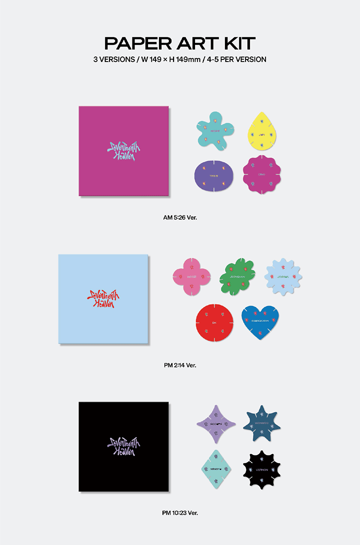 SEVENTEEN 11th Mini Album 'SEVENTEENTH HEAVEN' (Random) - Night Apple Kpop