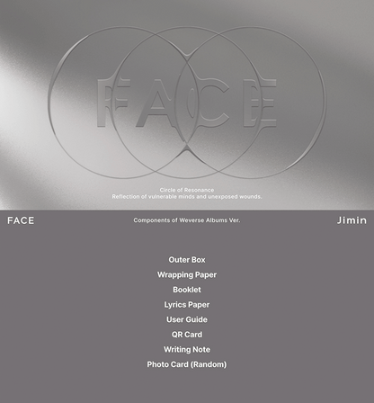 Jimin (BTS) FACE (Weverse Albums ver.) - Night Apple Kpop