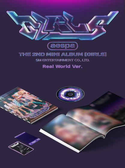 aespa 2nd Mini Album [Girls] Real World ver. - Night Apple Kpop