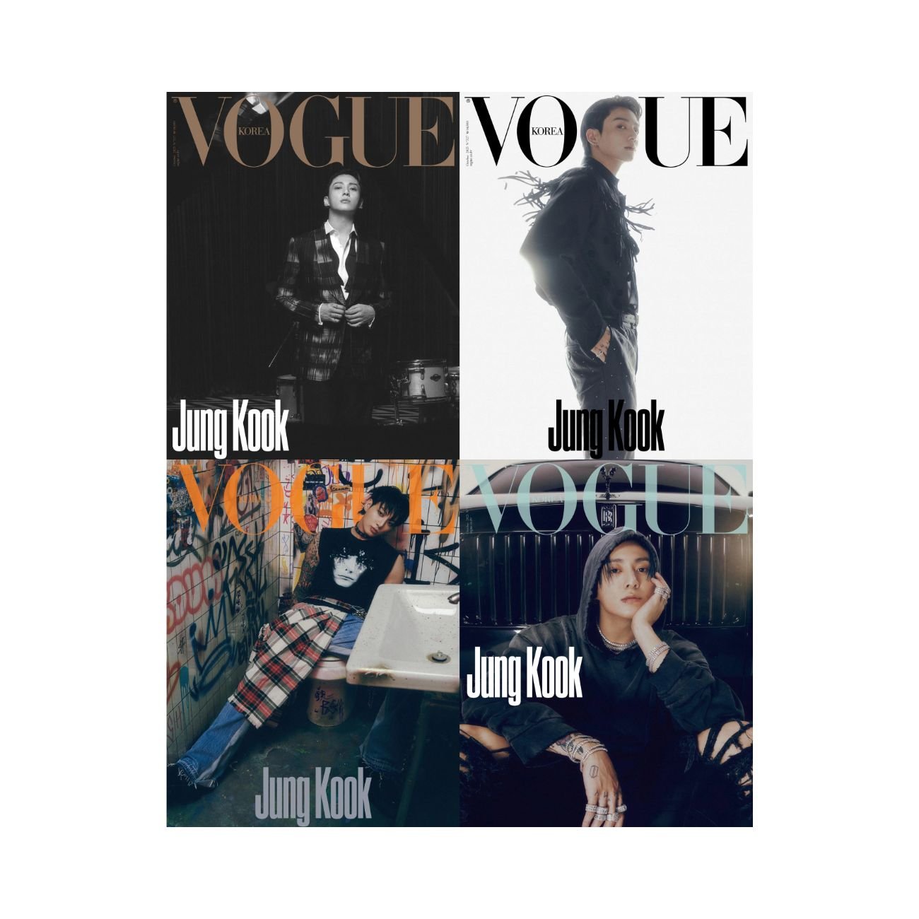 BTS Jungkook Cover VOGUE Magazine 2023.10 - Night Apple Kpop