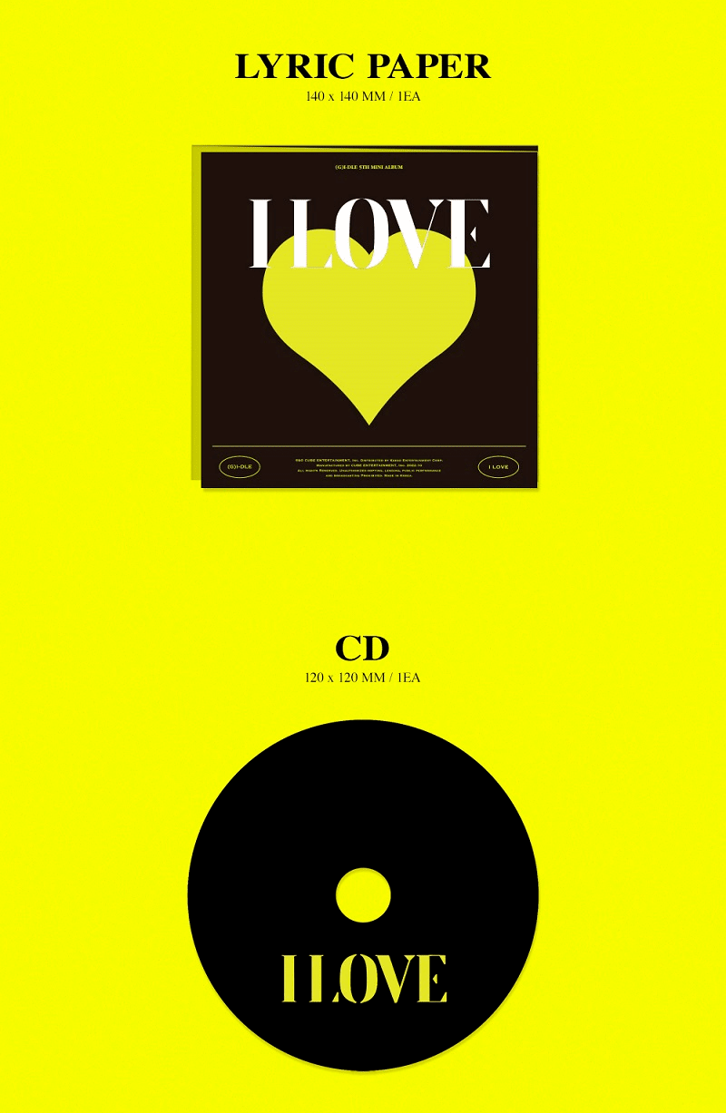 (G)I-DLE 5th Mini Album [I LOVE] (Random) - Night Apple Kpop