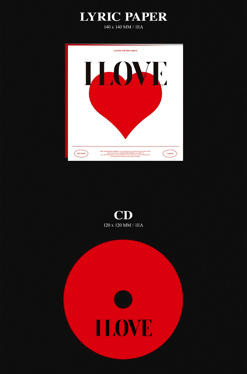 (G)I-DLE 5th Mini Album [I LOVE] (Random) - Night Apple Kpop