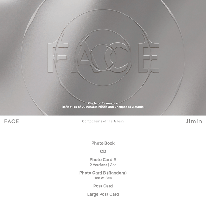Jimin (BTS) FACE (Random) - Night Apple Kpop