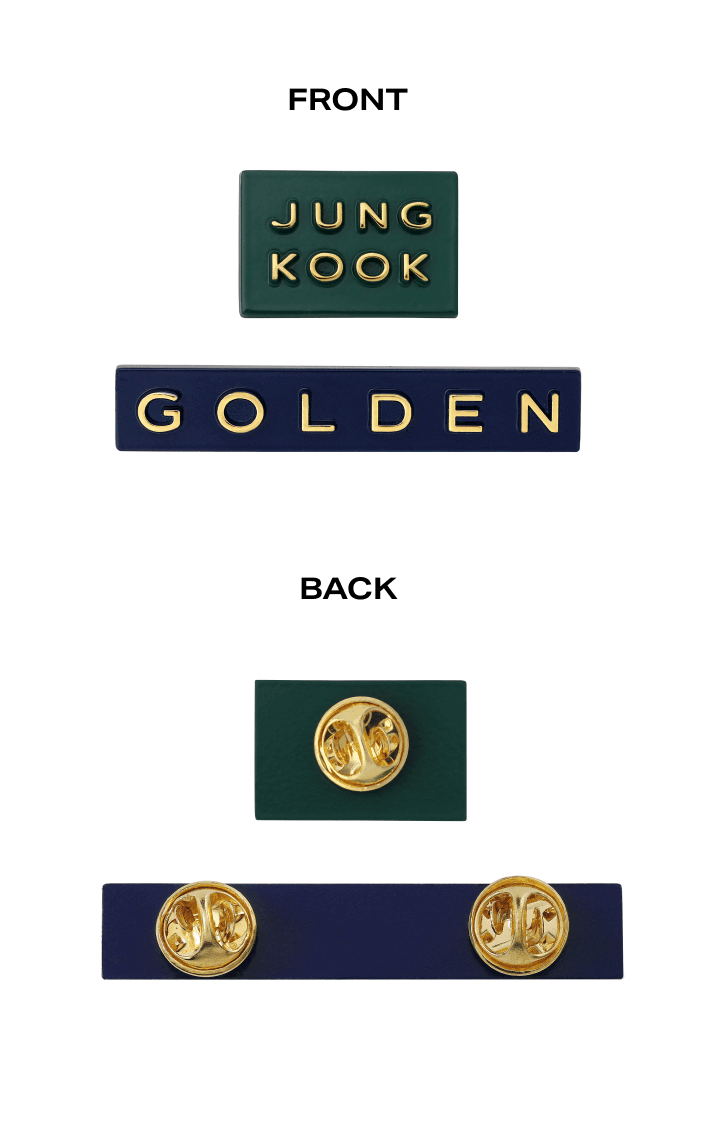 Jung Kook (BTS) Golden Badge Set - Night Apple Kpop