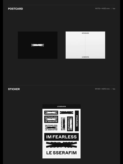 LE SSERAFIM 1st Mini Album FEARLESS (Random) - Night Apple Kpop