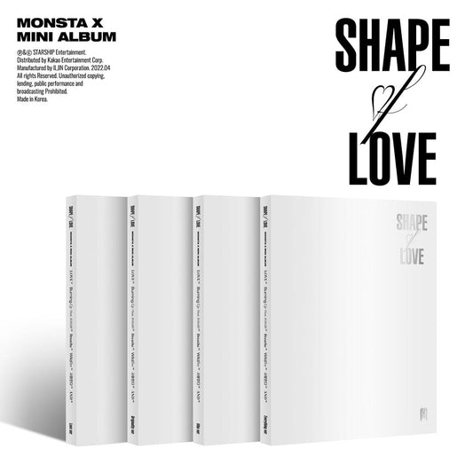 MONSTA X 11th Mini Album SHAPE of LOVE (Random) - Night Apple Kpop