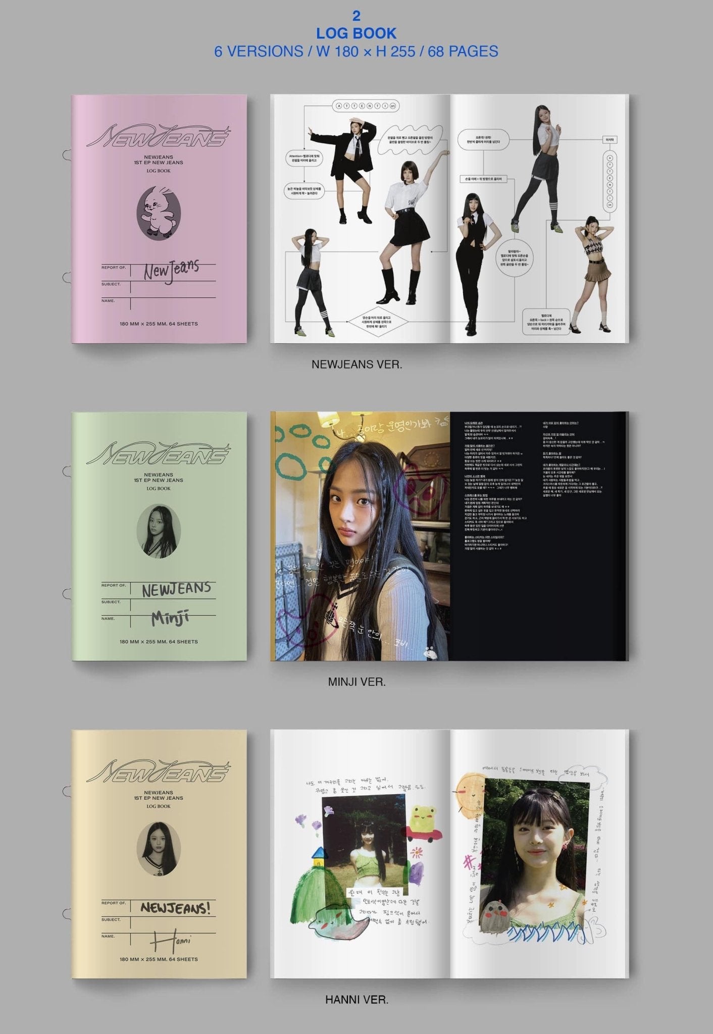 NewJeans 1st EP 'New Jeans' Bluebook ver. - Night Apple Kpop