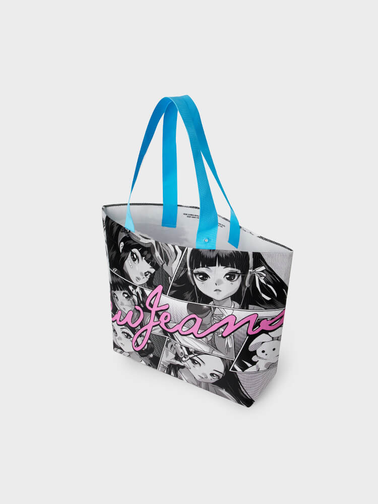 NewJeans RPET Reusable Shopping Tote Bag - Night Apple Kpop