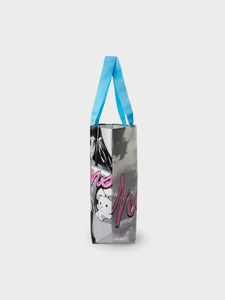 NewJeans RPET Reusable Shopping Tote Bag - Night Apple Kpop