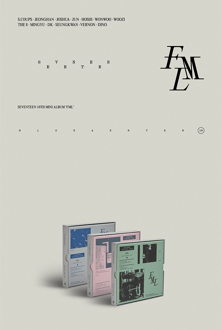 SEVENTEEN 10th Mini Album 'FML' (Random) - Night Apple Kpop