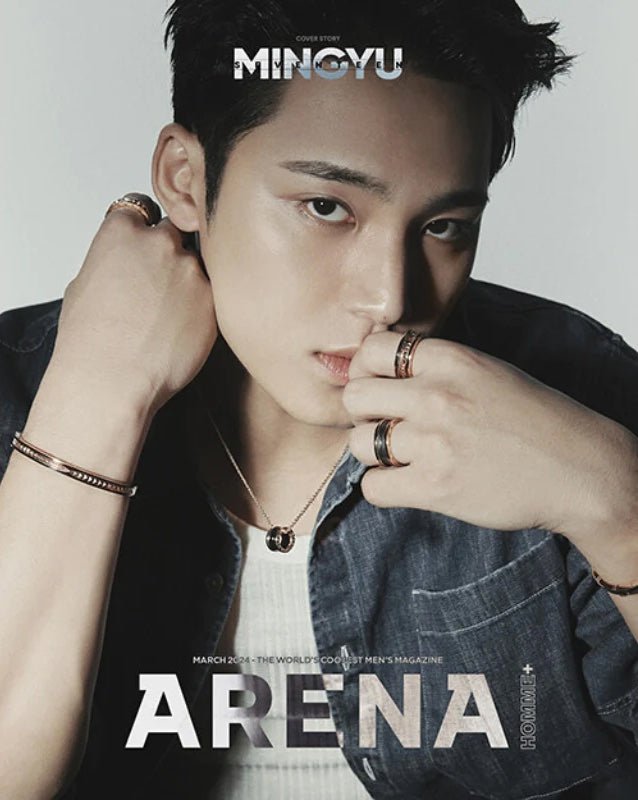 SEVENTEEN Mingyu Cover ARENA HOMME+ Magazine 2024.03 - Night Apple Kpop