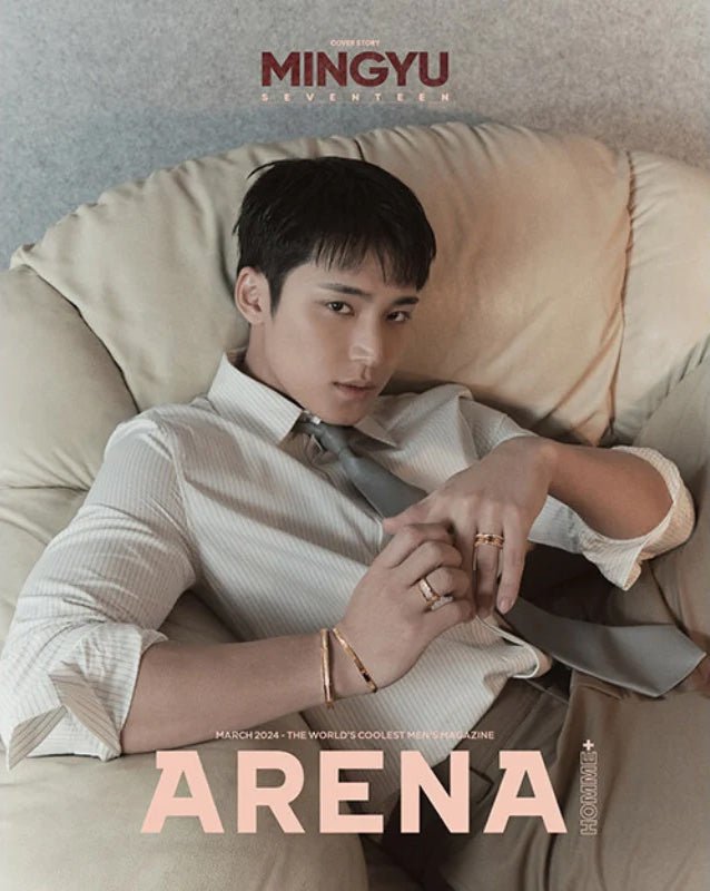 SEVENTEEN Mingyu Cover ARENA HOMME+ Magazine 2024.03 - Night Apple Kpop