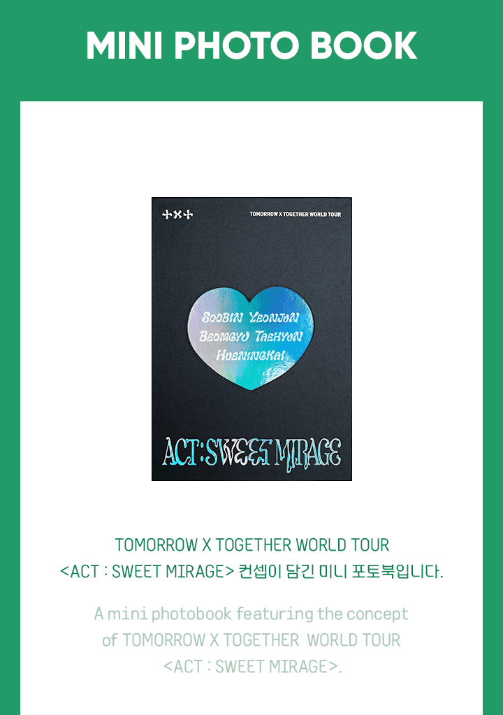 TOMORROW X TOGETHER ACT : SWEET MIRAGE Mini Photo Book - Night Apple Kpop